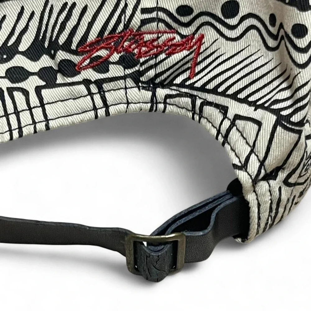 Stussy designs capz vintage black and white snapback hat